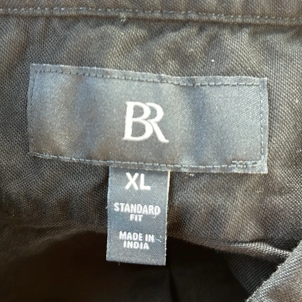 NWT Banana Republic Men’s Black Oxford Shirt Size XL.